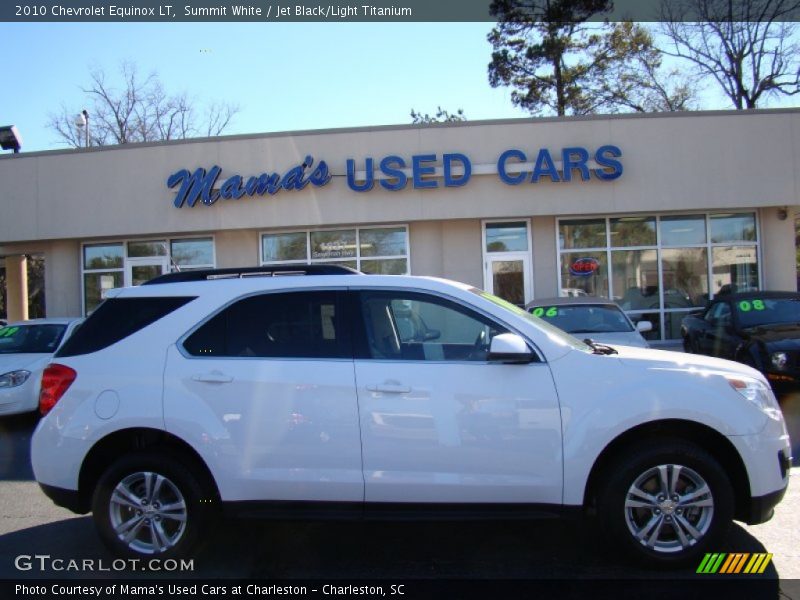 Summit White / Jet Black/Light Titanium 2010 Chevrolet Equinox LT