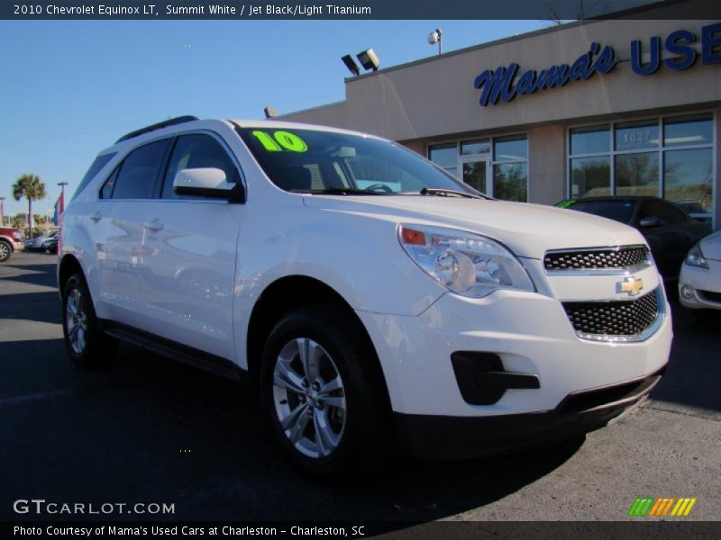 Summit White / Jet Black/Light Titanium 2010 Chevrolet Equinox LT