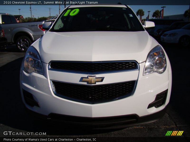 Summit White / Jet Black/Light Titanium 2010 Chevrolet Equinox LT