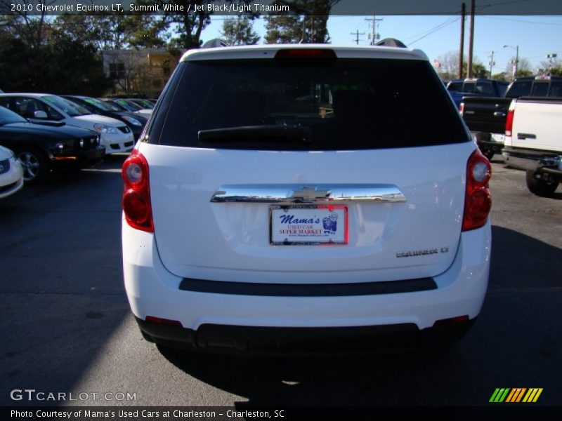Summit White / Jet Black/Light Titanium 2010 Chevrolet Equinox LT