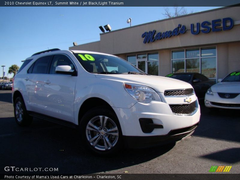 Summit White / Jet Black/Light Titanium 2010 Chevrolet Equinox LT