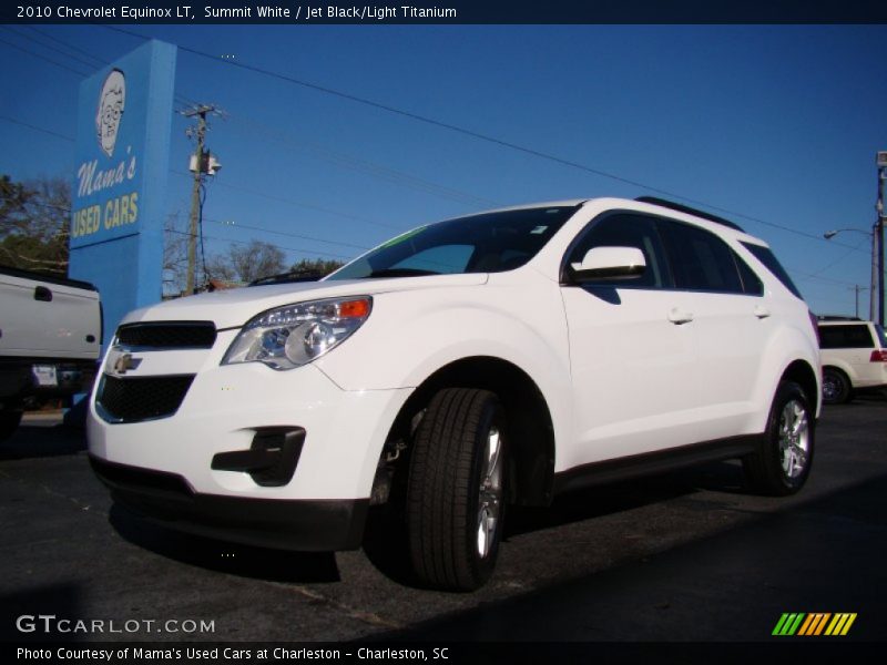 Summit White / Jet Black/Light Titanium 2010 Chevrolet Equinox LT