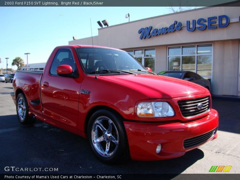 Bright Red / Black/Silver 2003 Ford F150 SVT Lightning