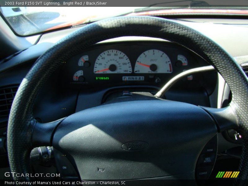 Bright Red / Black/Silver 2003 Ford F150 SVT Lightning