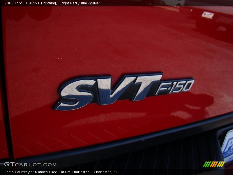 Bright Red / Black/Silver 2003 Ford F150 SVT Lightning