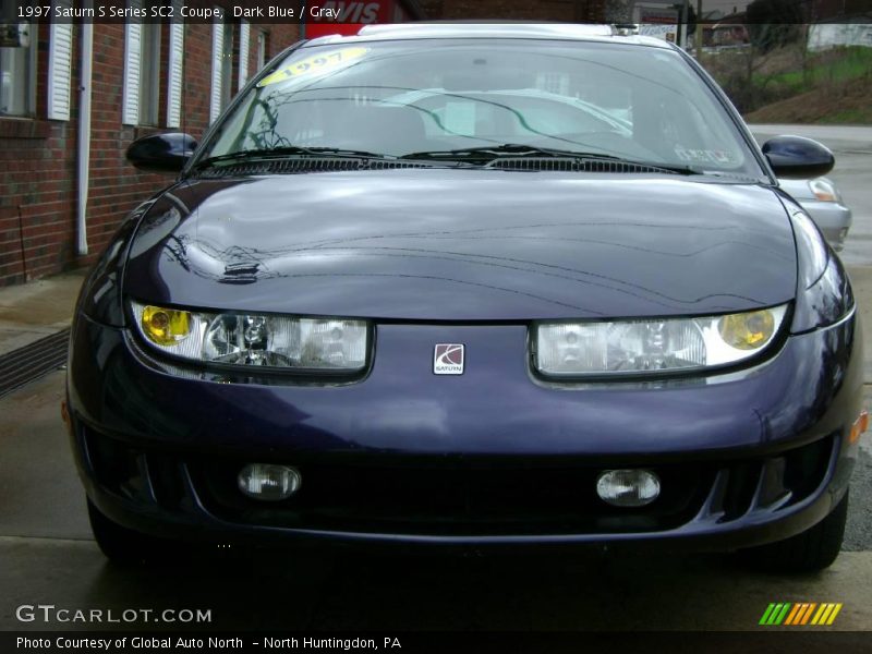 Dark Blue / Gray 1997 Saturn S Series SC2 Coupe