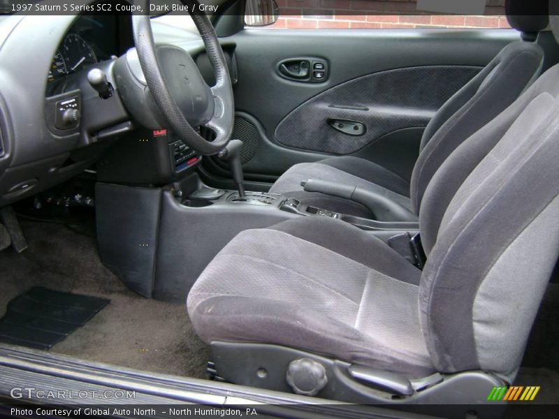 Dark Blue / Gray 1997 Saturn S Series SC2 Coupe