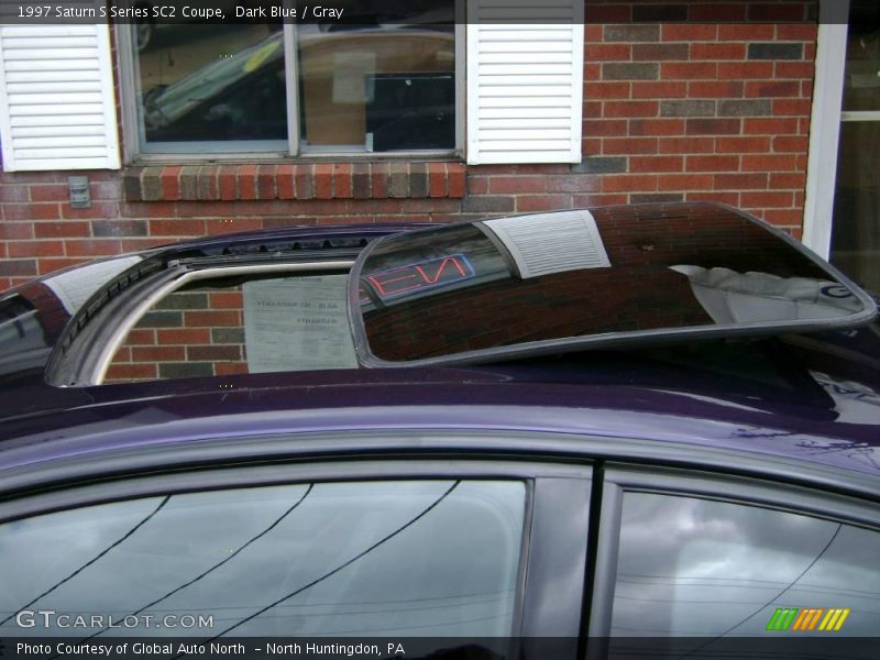 Dark Blue / Gray 1997 Saturn S Series SC2 Coupe
