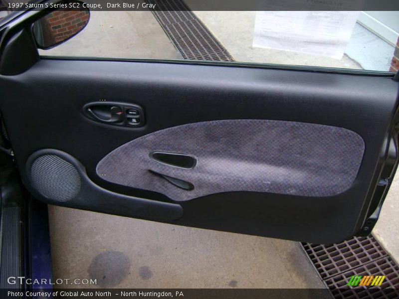 Dark Blue / Gray 1997 Saturn S Series SC2 Coupe