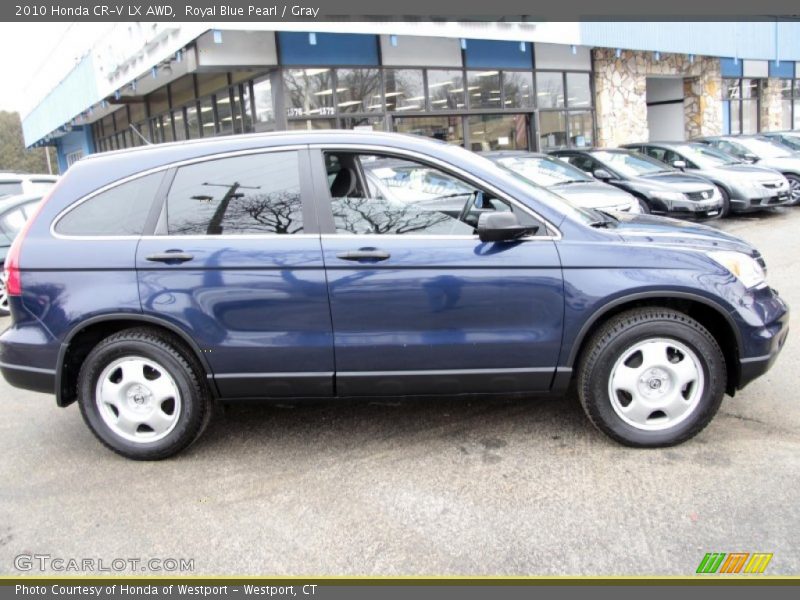 Royal Blue Pearl / Gray 2010 Honda CR-V LX AWD