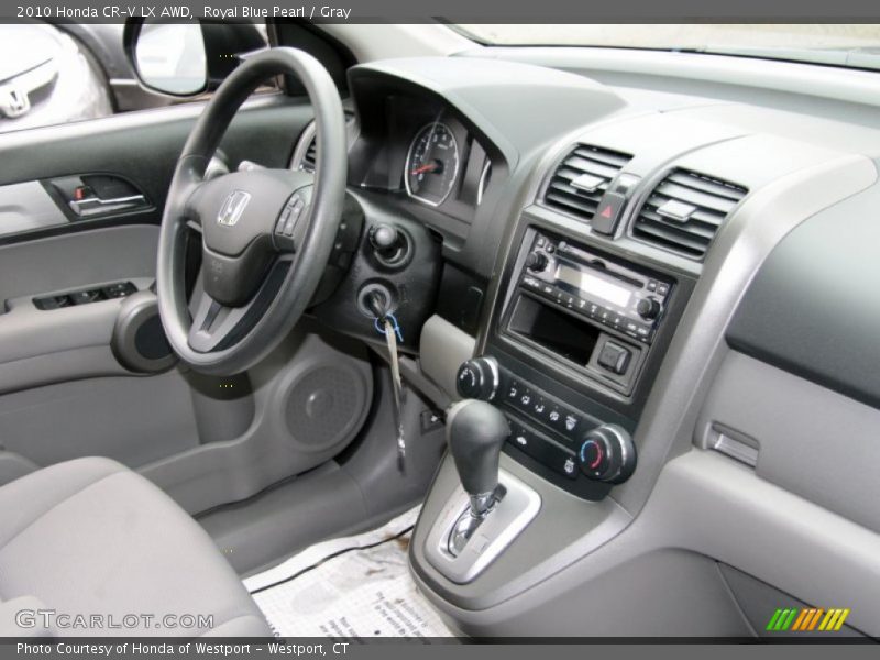 Royal Blue Pearl / Gray 2010 Honda CR-V LX AWD