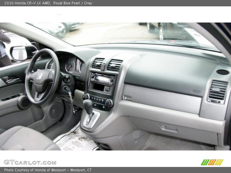 Royal Blue Pearl / Gray 2010 Honda CR-V LX AWD