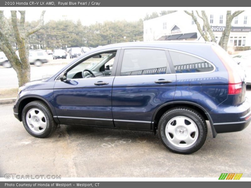 Royal Blue Pearl / Gray 2010 Honda CR-V LX AWD