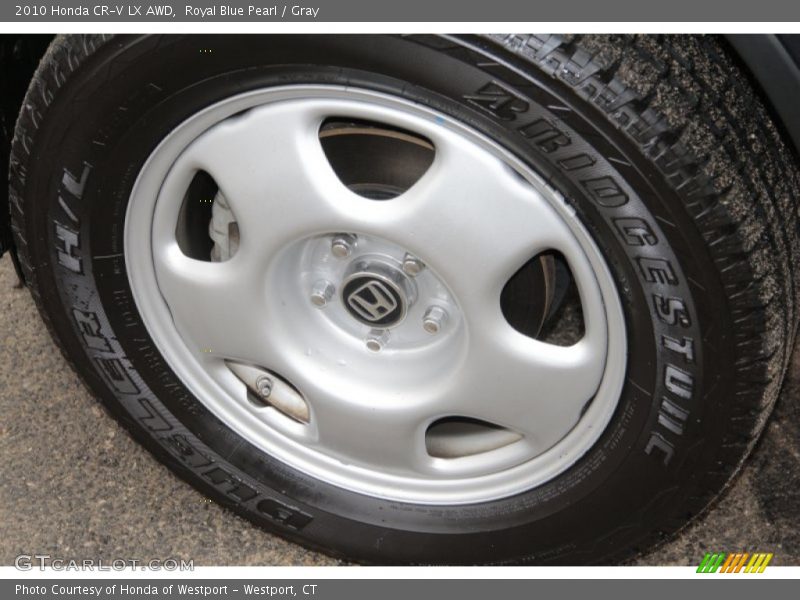 Royal Blue Pearl / Gray 2010 Honda CR-V LX AWD