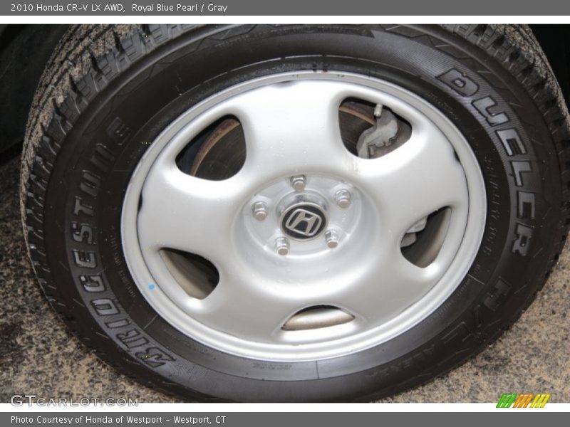 Royal Blue Pearl / Gray 2010 Honda CR-V LX AWD