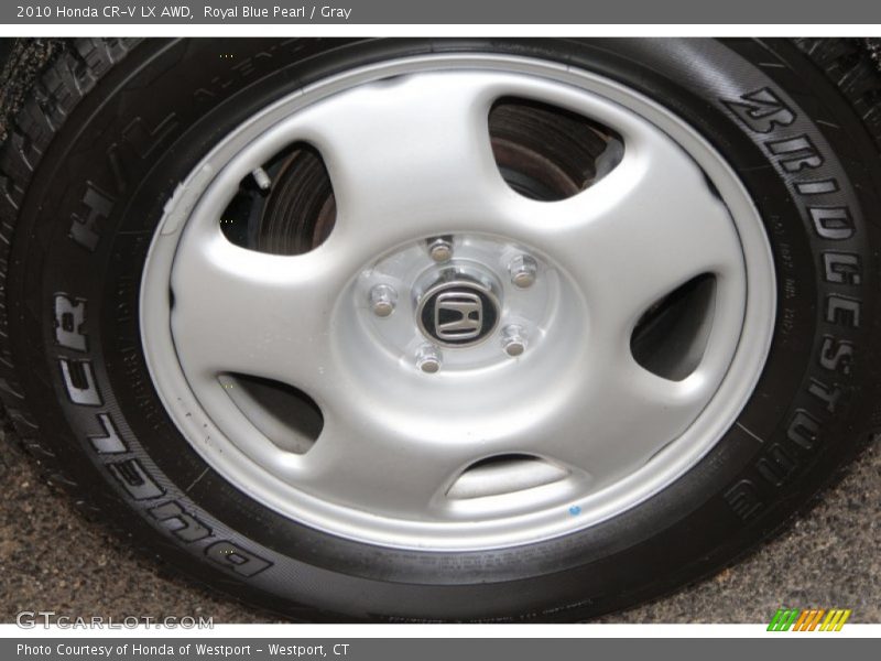 Royal Blue Pearl / Gray 2010 Honda CR-V LX AWD