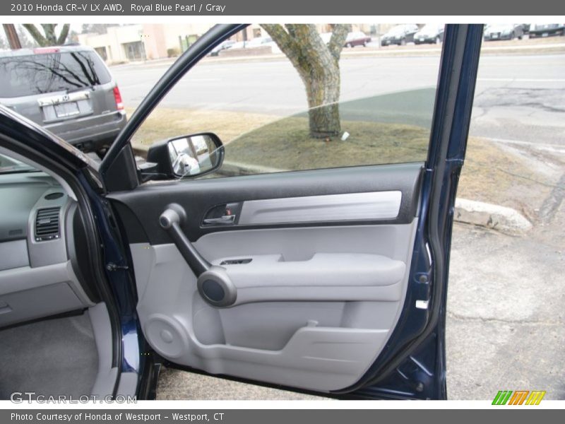 Royal Blue Pearl / Gray 2010 Honda CR-V LX AWD