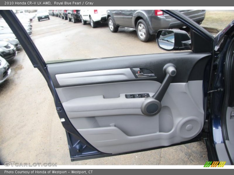 Royal Blue Pearl / Gray 2010 Honda CR-V LX AWD