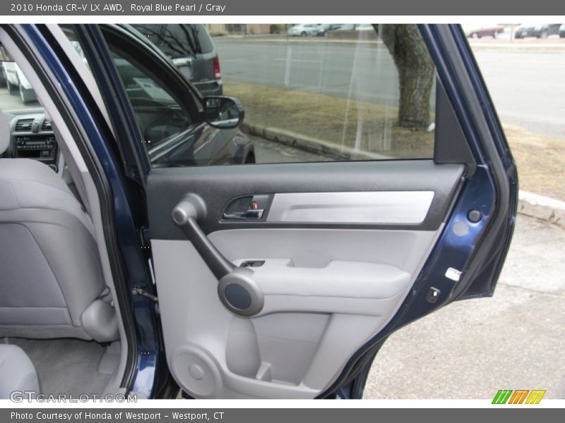 Royal Blue Pearl / Gray 2010 Honda CR-V LX AWD