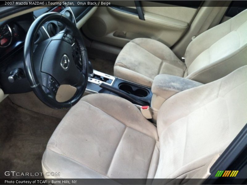 Onyx Black / Beige 2007 Mazda MAZDA6 i Touring Sedan