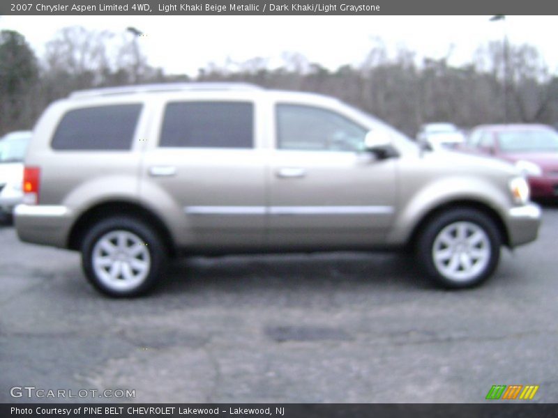Light Khaki Beige Metallic / Dark Khaki/Light Graystone 2007 Chrysler Aspen Limited 4WD