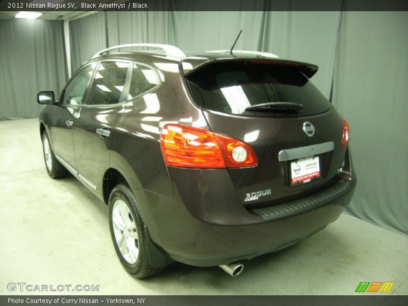 Black Amethyst / Black 2012 Nissan Rogue SV