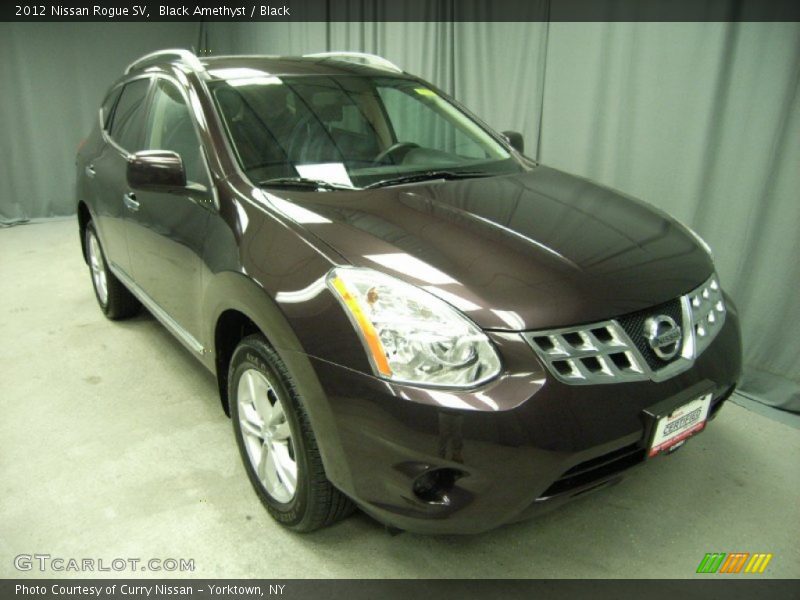 Black Amethyst / Black 2012 Nissan Rogue SV