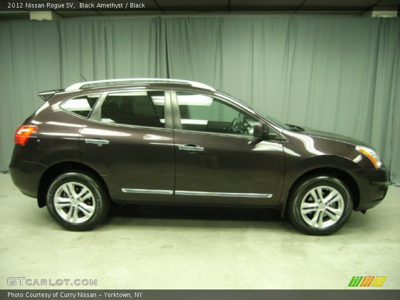 Black Amethyst / Black 2012 Nissan Rogue SV