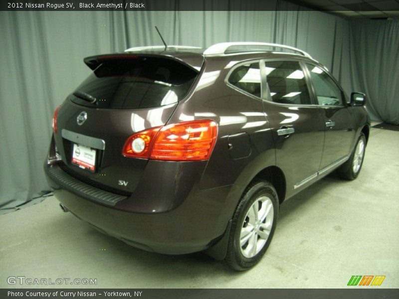 Black Amethyst / Black 2012 Nissan Rogue SV