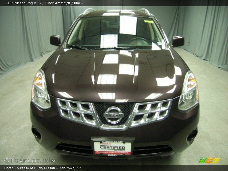 Black Amethyst / Black 2012 Nissan Rogue SV