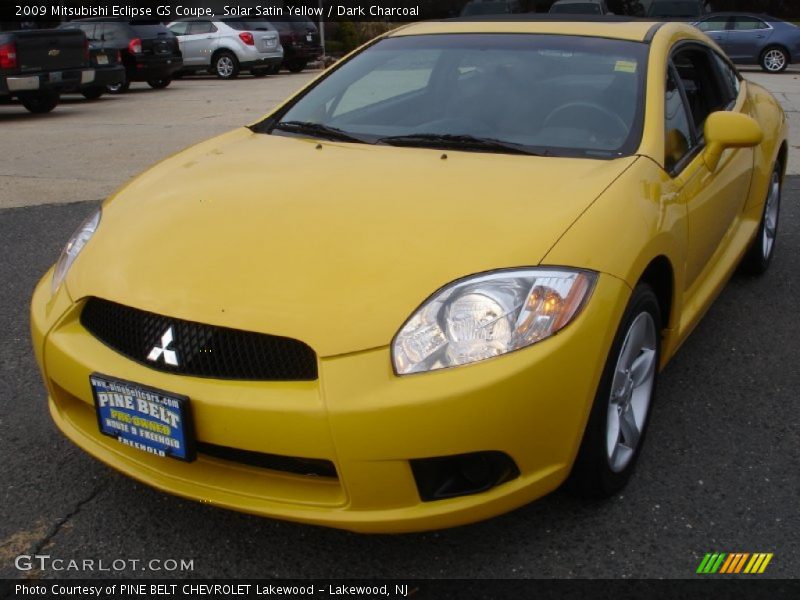 Solar Satin Yellow / Dark Charcoal 2009 Mitsubishi Eclipse GS Coupe