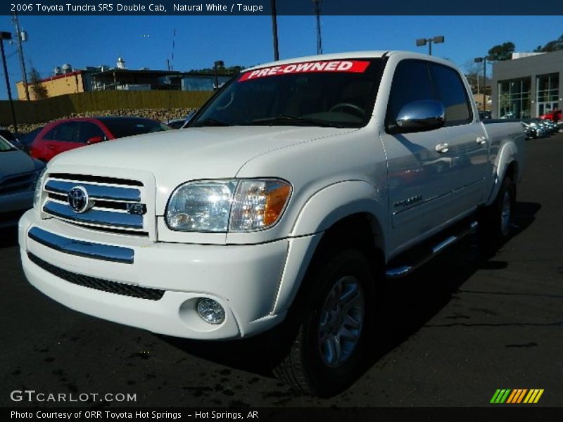 Natural White / Taupe 2006 Toyota Tundra SR5 Double Cab