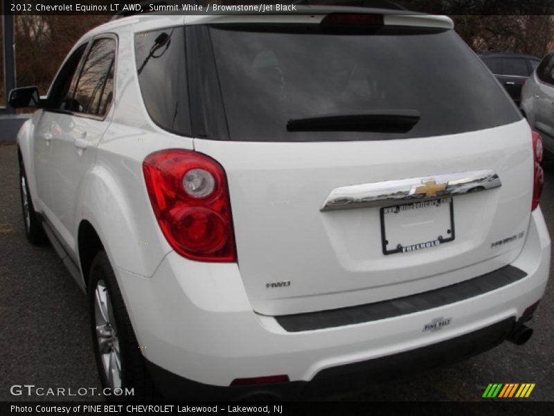 Summit White / Brownstone/Jet Black 2012 Chevrolet Equinox LT AWD