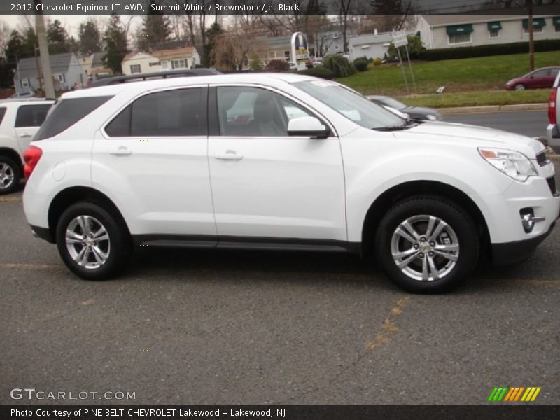 Summit White / Brownstone/Jet Black 2012 Chevrolet Equinox LT AWD
