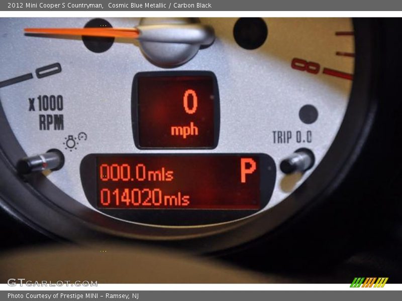 Cosmic Blue Metallic / Carbon Black 2012 Mini Cooper S Countryman