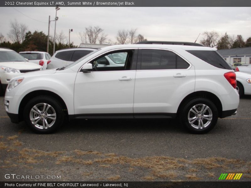 Summit White / Brownstone/Jet Black 2012 Chevrolet Equinox LT AWD