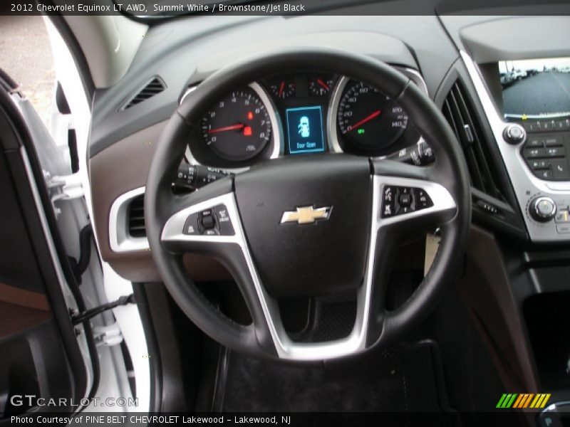 Summit White / Brownstone/Jet Black 2012 Chevrolet Equinox LT AWD