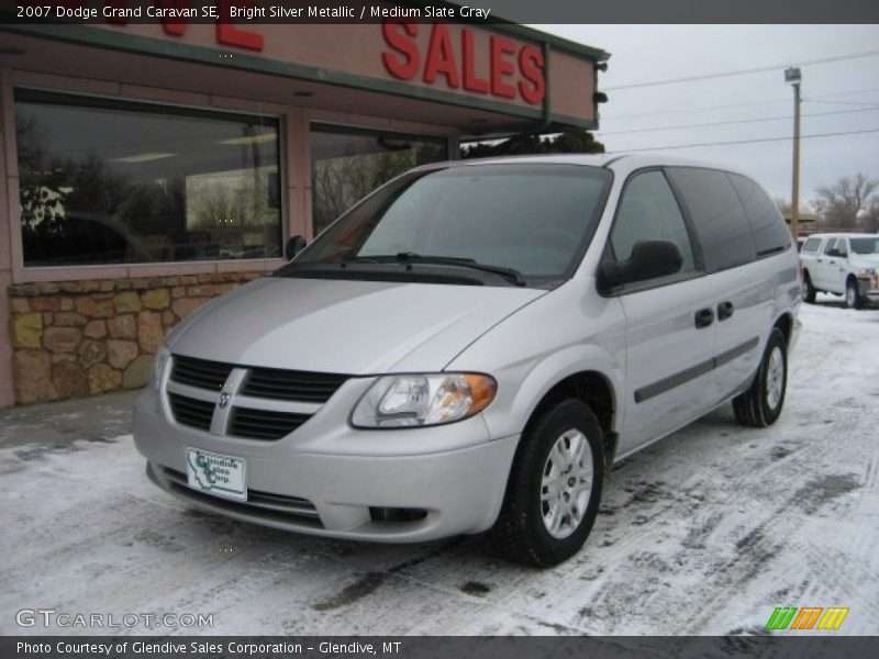 Bright Silver Metallic / Medium Slate Gray 2007 Dodge Grand Caravan SE