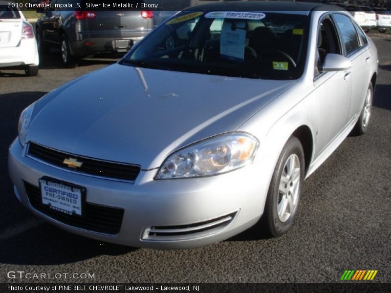 Silver Ice Metallic / Ebony 2010 Chevrolet Impala LS
