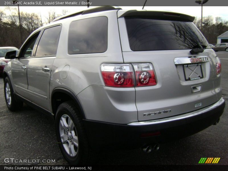 Liquid Silver Metallic / Ebony 2008 GMC Acadia SLE