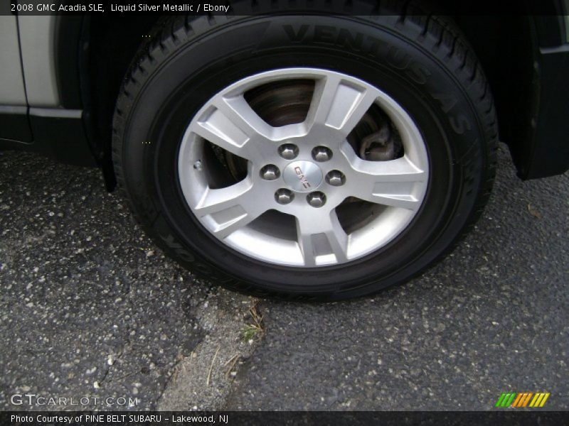 Liquid Silver Metallic / Ebony 2008 GMC Acadia SLE