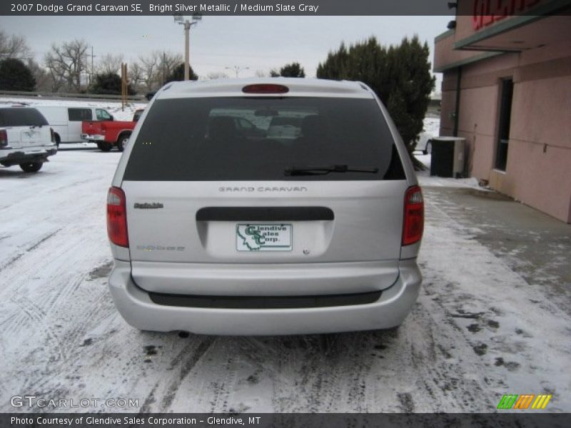 Bright Silver Metallic / Medium Slate Gray 2007 Dodge Grand Caravan SE