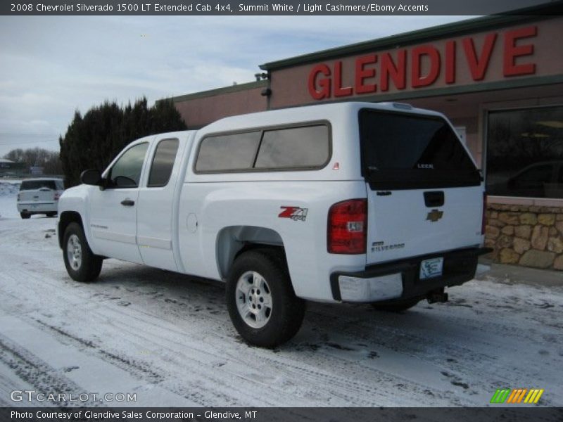 Summit White / Light Cashmere/Ebony Accents 2008 Chevrolet Silverado 1500 LT Extended Cab 4x4