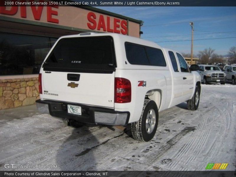 Summit White / Light Cashmere/Ebony Accents 2008 Chevrolet Silverado 1500 LT Extended Cab 4x4