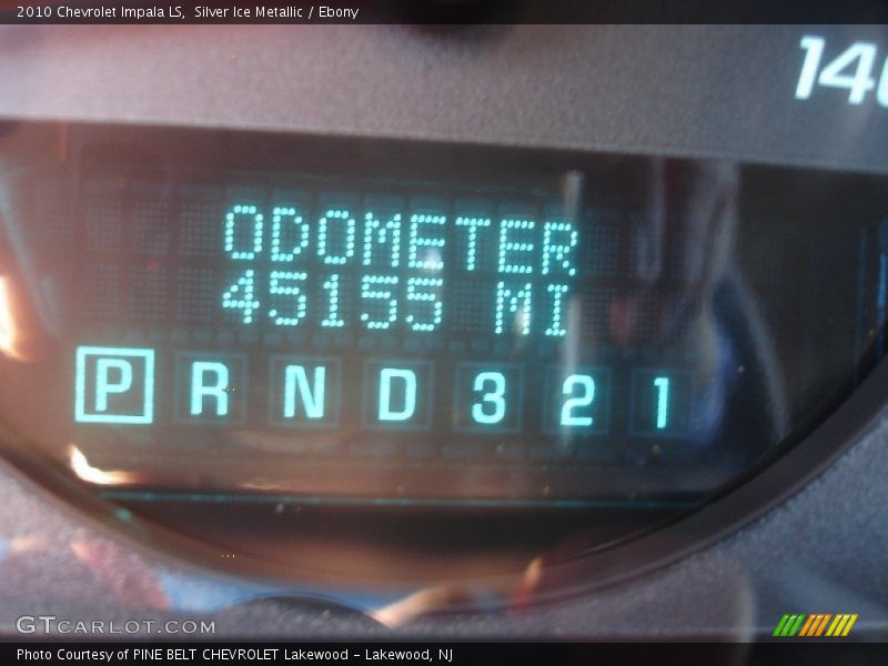Silver Ice Metallic / Ebony 2010 Chevrolet Impala LS