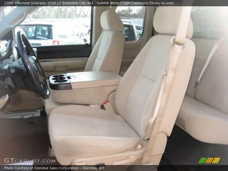 Summit White / Light Cashmere/Ebony Accents 2008 Chevrolet Silverado 1500 LT Extended Cab 4x4