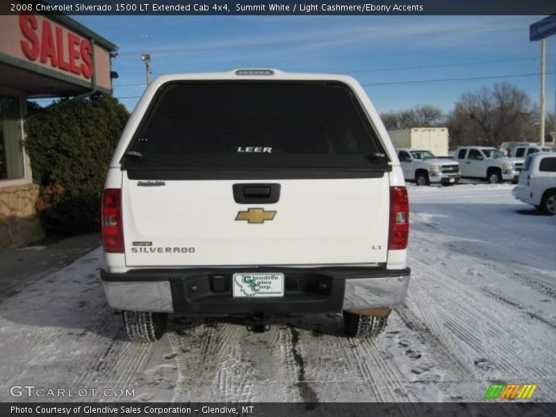 Summit White / Light Cashmere/Ebony Accents 2008 Chevrolet Silverado 1500 LT Extended Cab 4x4
