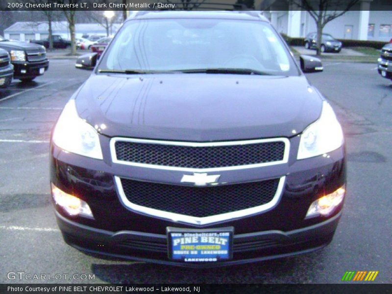 Dark Cherry Metallic / Ebony 2009 Chevrolet Traverse LT