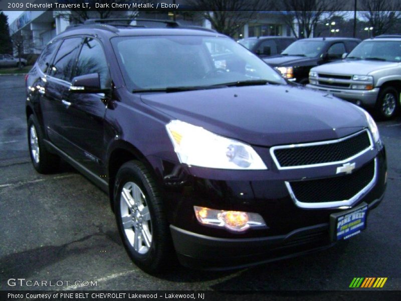 Dark Cherry Metallic / Ebony 2009 Chevrolet Traverse LT
