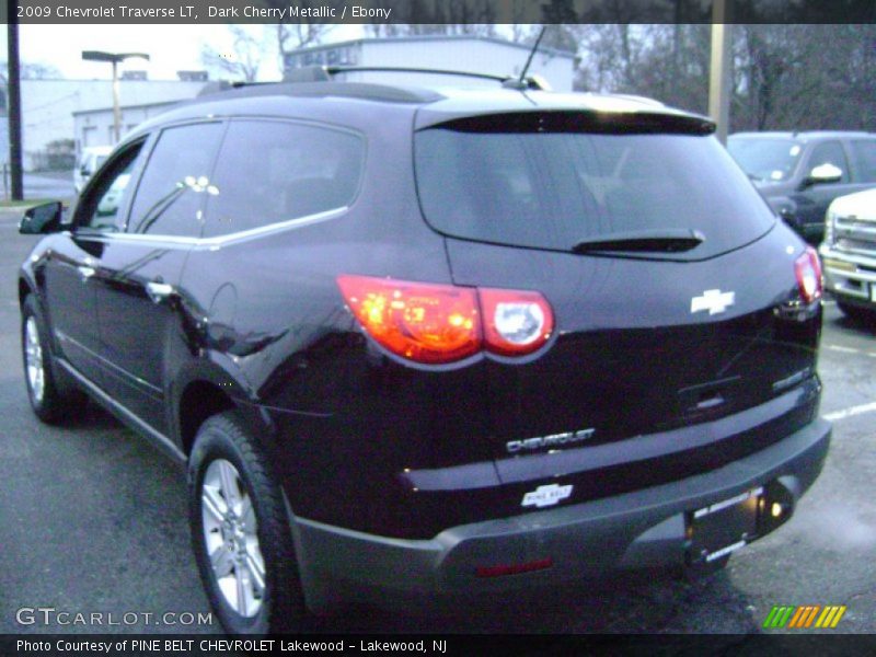 Dark Cherry Metallic / Ebony 2009 Chevrolet Traverse LT